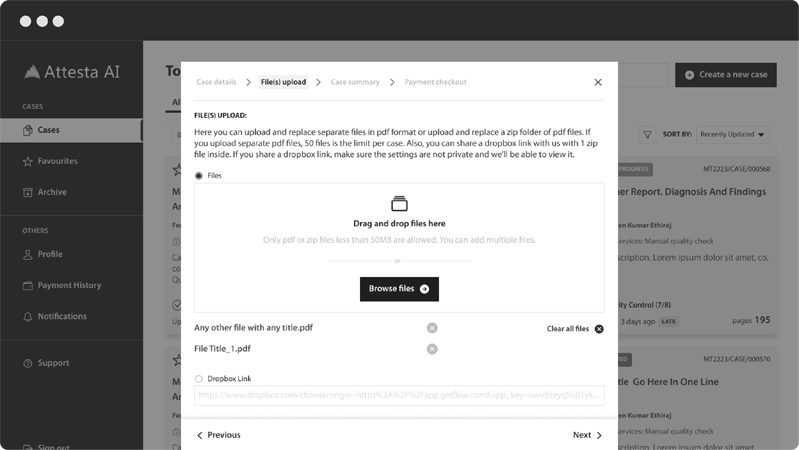 Document screen